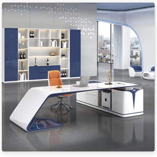 Painted boss desk light luxury modern executive desk office creative fashion female president desk chair computer desk