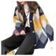 2023 new Korean style fairy sweater cardigan women's loose ins super hot top lazy style thick sweater