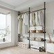 [Supports one piece sample] Standing clothes drying rack, floor-standing bedroom clothes rack, telescopic clothes drying rod, coat rack